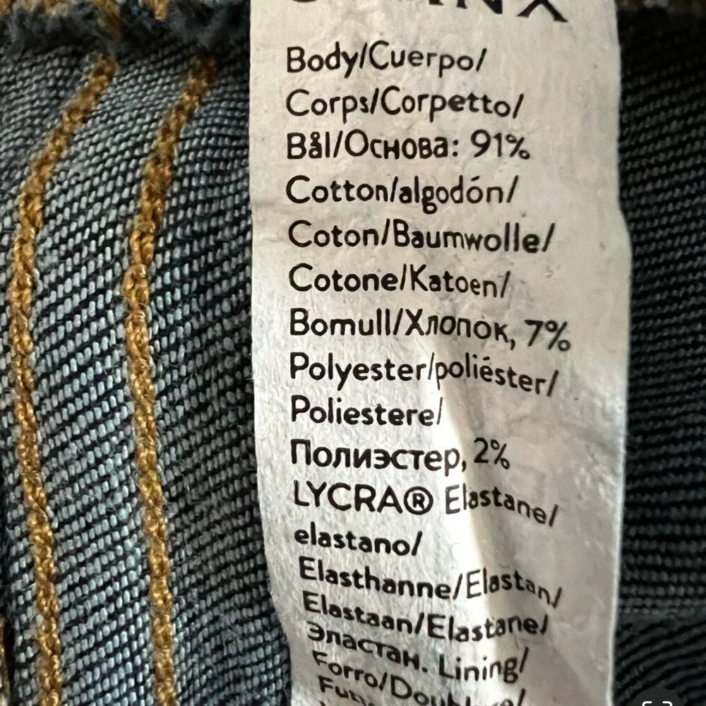 SPANX High Rise Pull-On Flare Midnight Dark Wash Jeans Size L - Picture 16 of 16